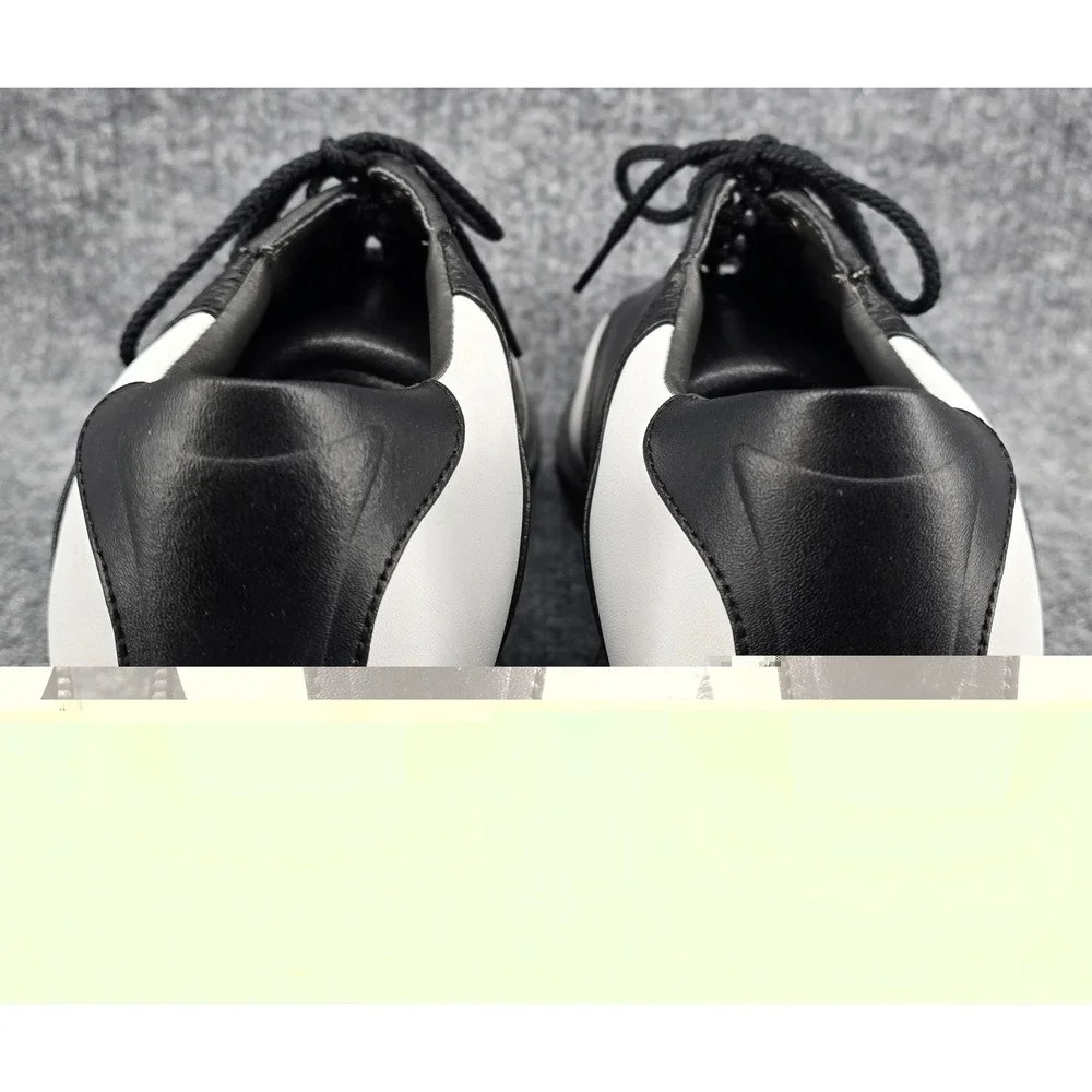Footjoy SuperLites Men's Sz 9 White/Black Golf Shoes Lace Up Saddle Oxford 50588